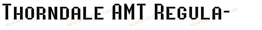 Thorndale AMT Regula字体转换